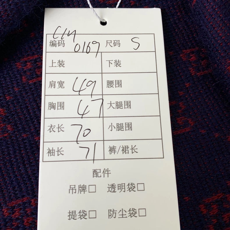 Gucci Navy Logo Knit Sweater Size S