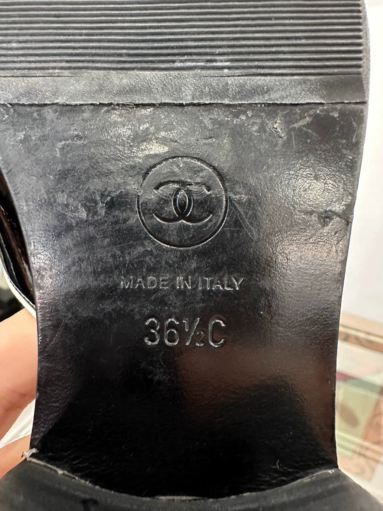 Chanel Black and White Panda Shoes