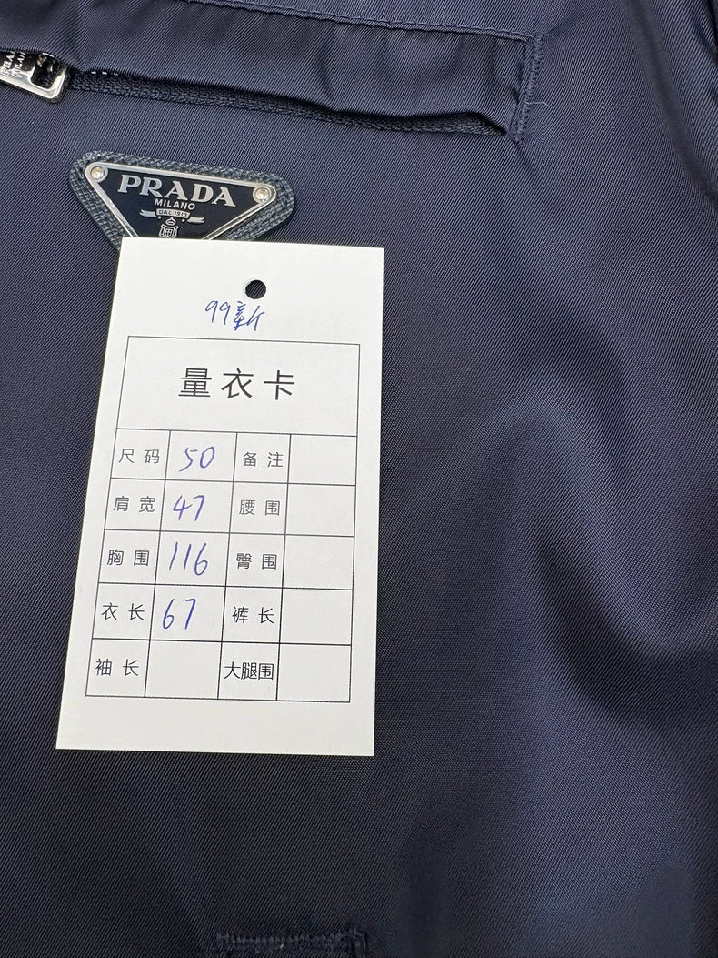 Prada Navy Zipper Jacket for Men