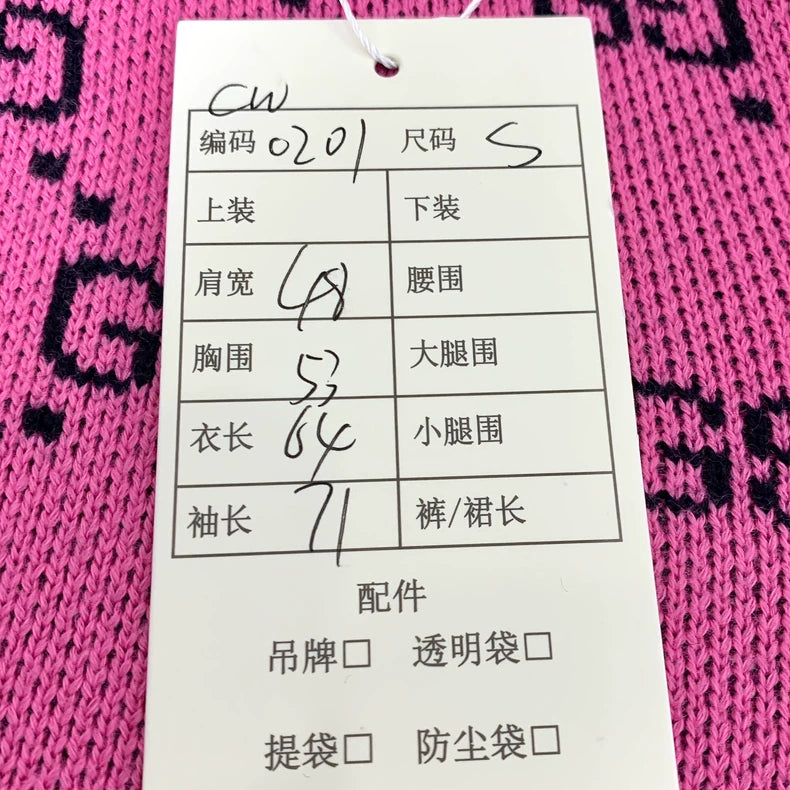 Pink Logo Knit Sweater by Gucci