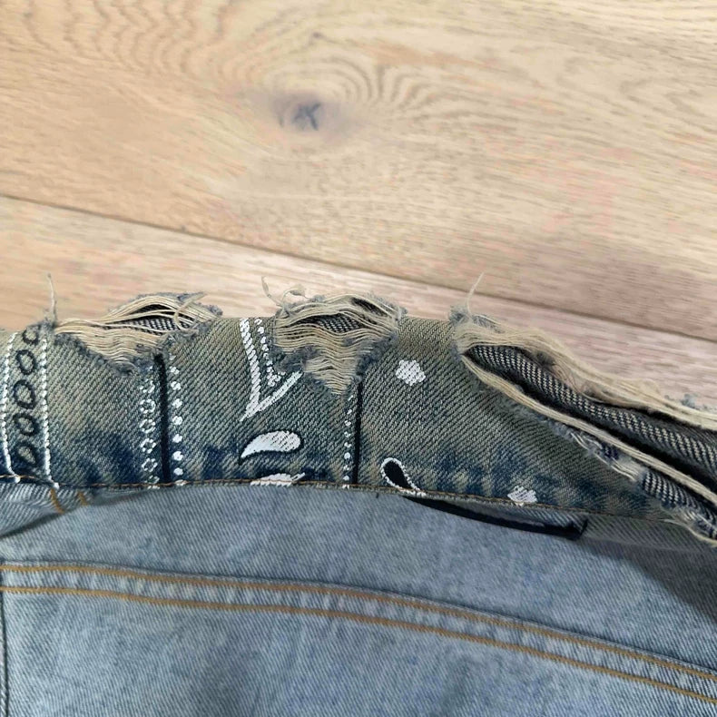 Amiri Men's Paisley Denim Jacket