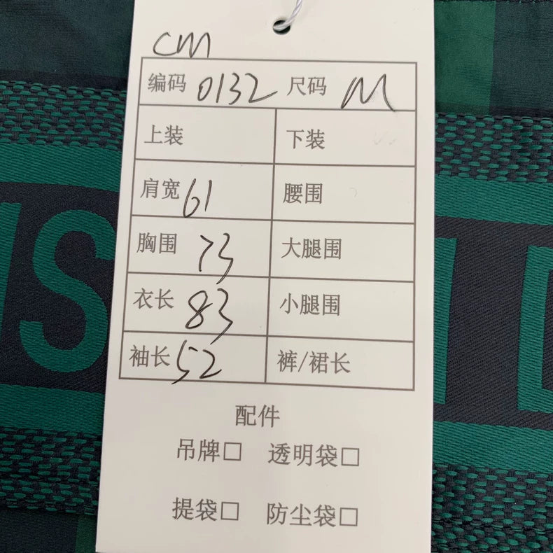 Christian Dior Green Check Hooded Jacket