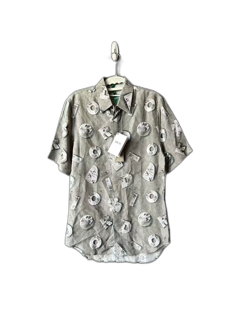 DIOR ダニエルアーシャム　シャツ DIOR x DANIEL ARSHAM 1100$ Dress Shirt - Gray Technical