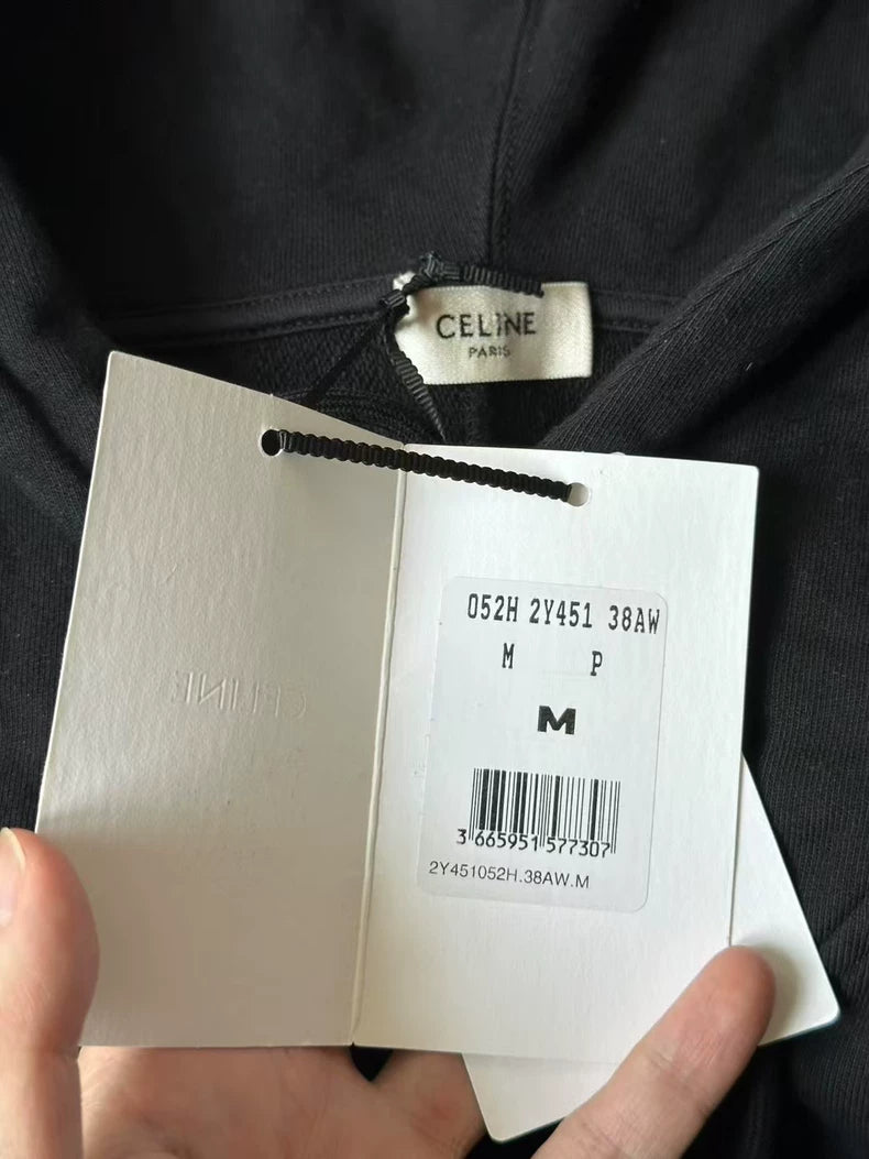 Celine Checkerboard Studded Hoodie