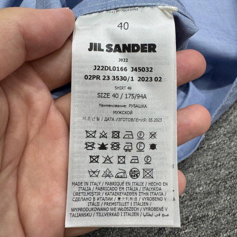 Loose Fit Cotton Button-Up Shirt-zp