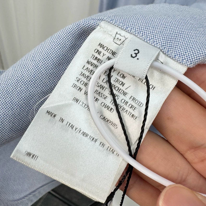 Thom Browne Light Blue Button-Up Shirt-yf