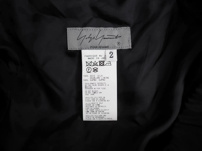 Yohji Yamamoto Abstract-Print Silk Shorts