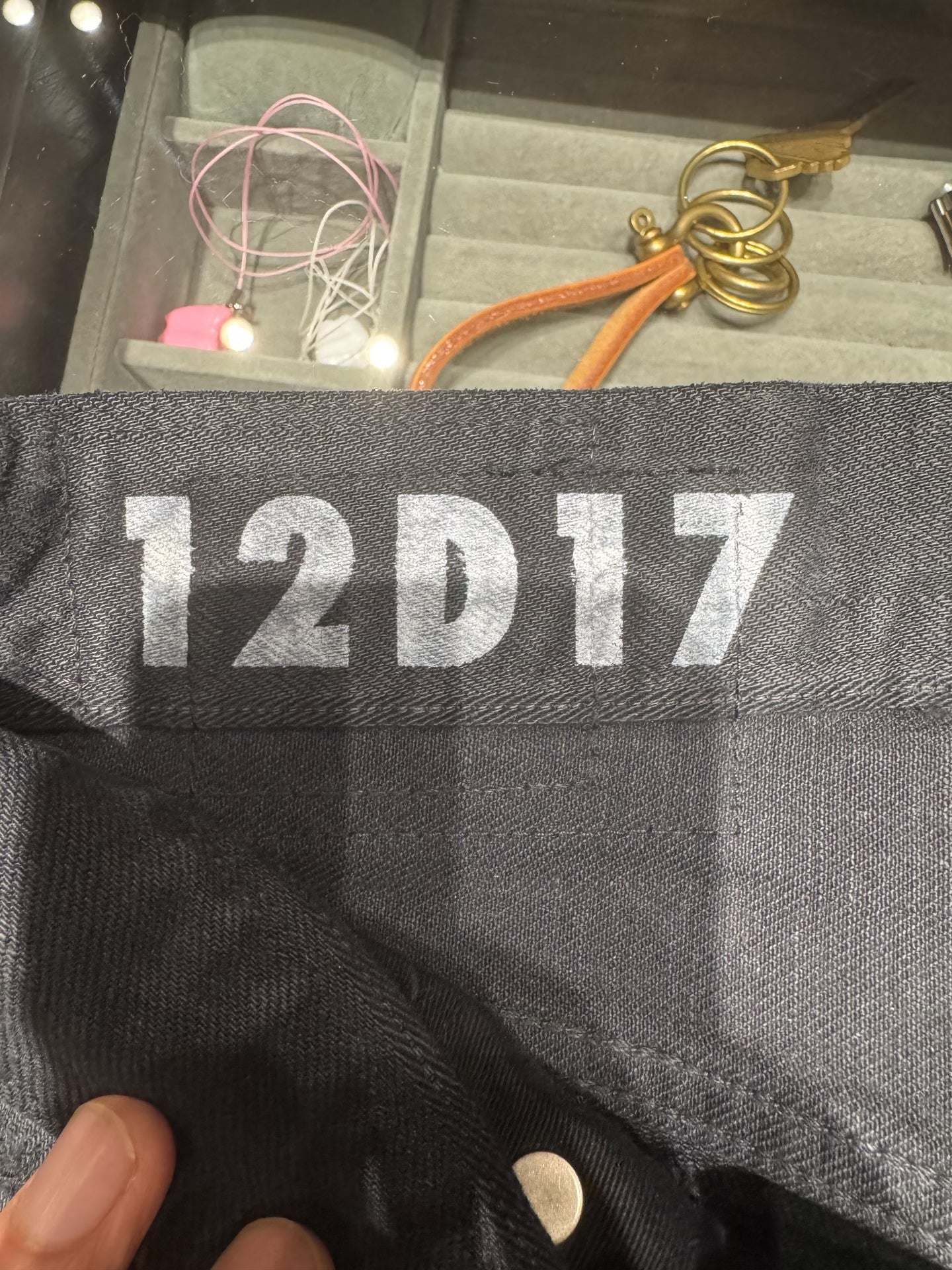 Visvim 12D17 Dark Gray Distressed Jeans