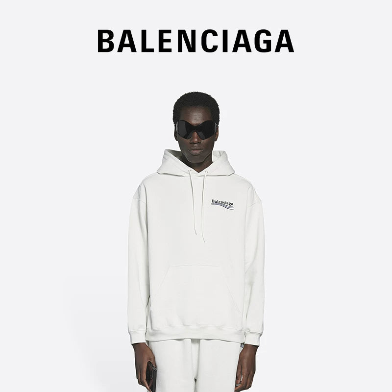 balenciaga political campaign white hoodie