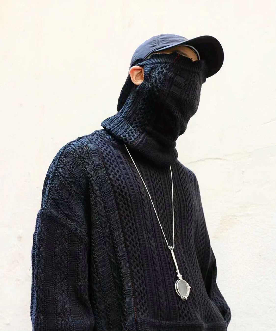 black turtleneck sweater by takahiro miyashita