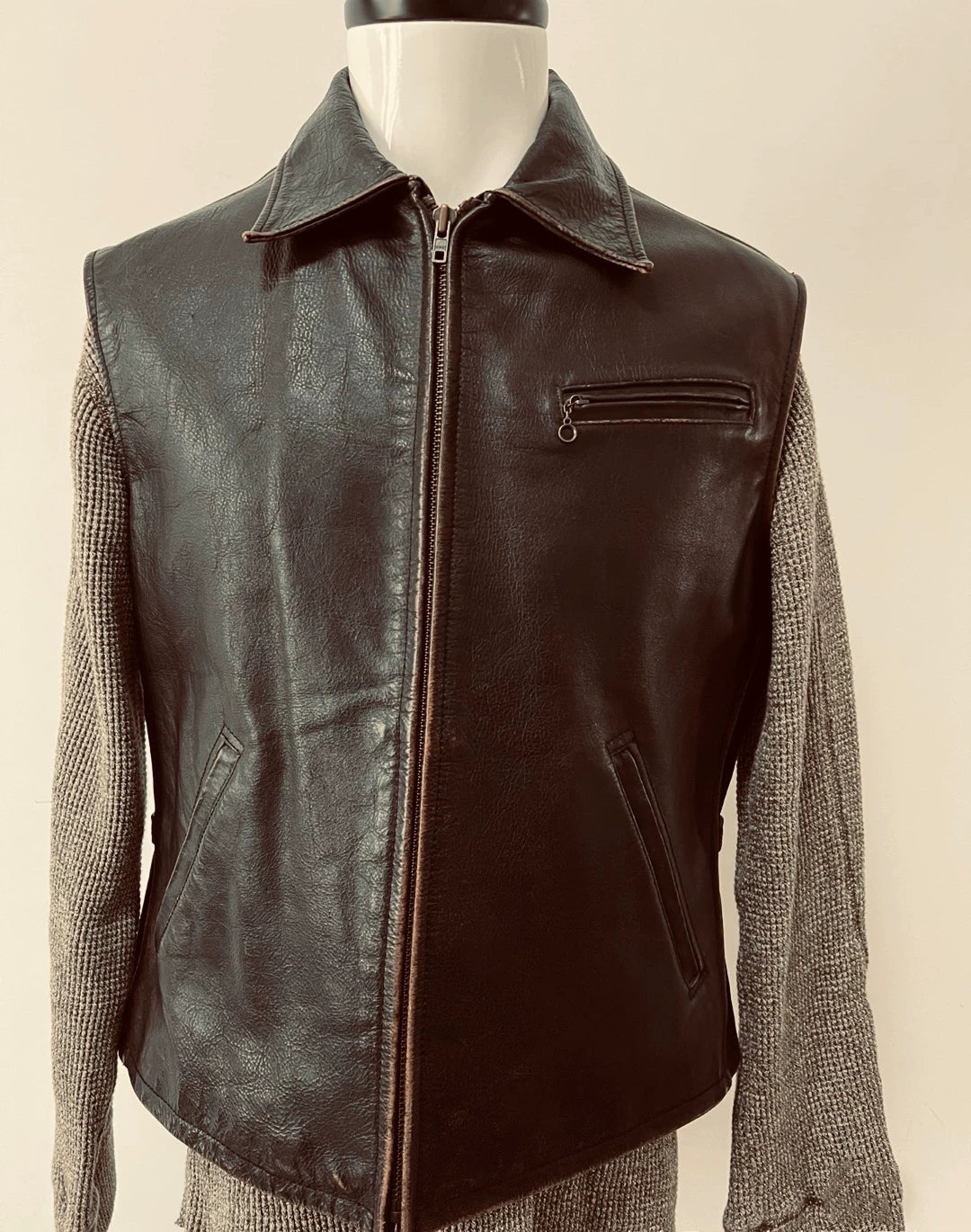 RRL First Gen Leather Vest