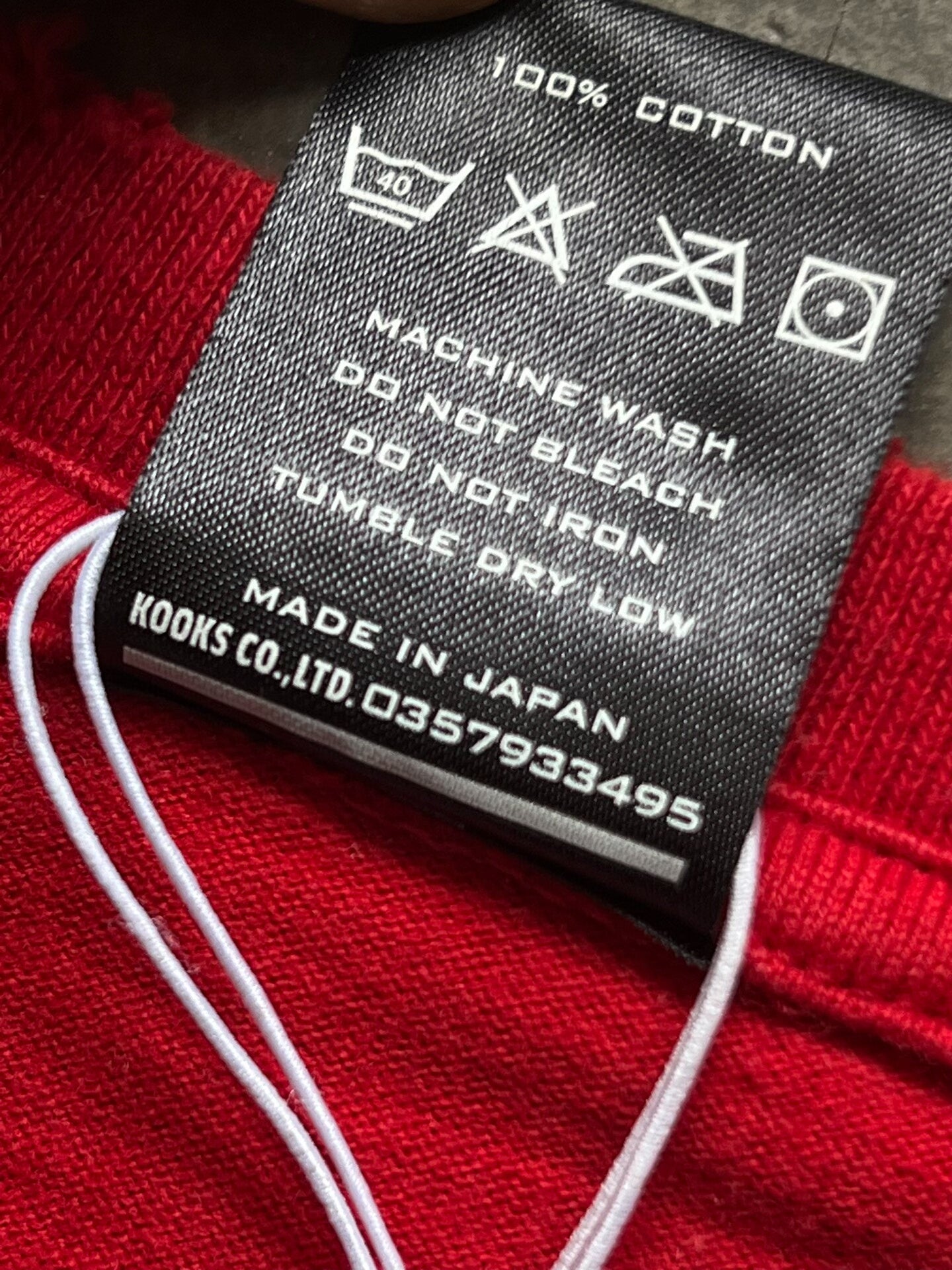 red graphic slogan t-shirt