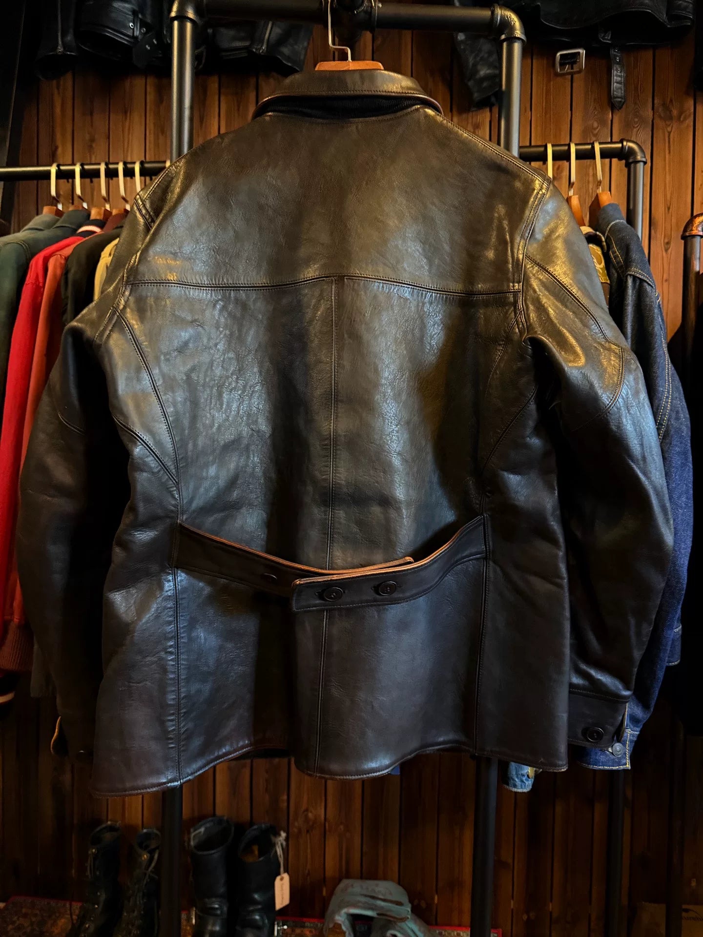 Old Joe Black Horse Leather Brakeman Jacket