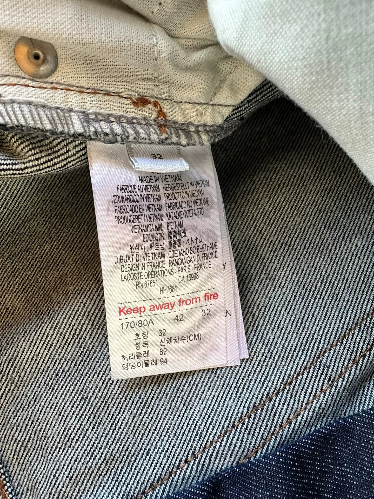 A.P.C X Lacoste Standard Indigo Denim Pants