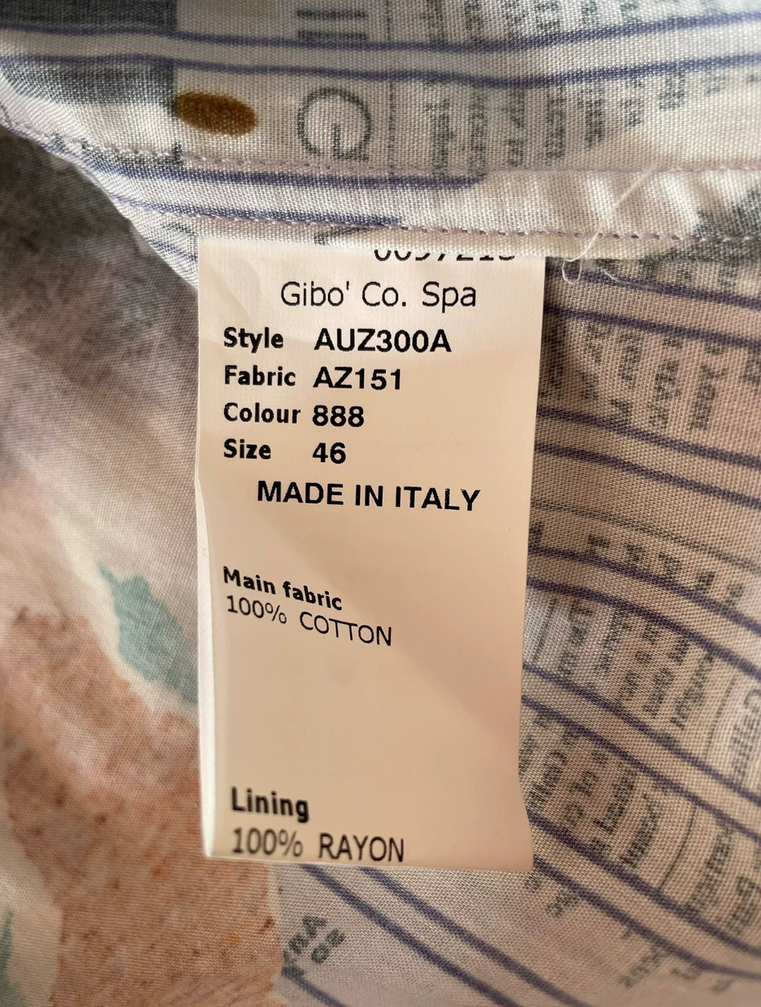 John Galliano Pirate Newspaper Shirt