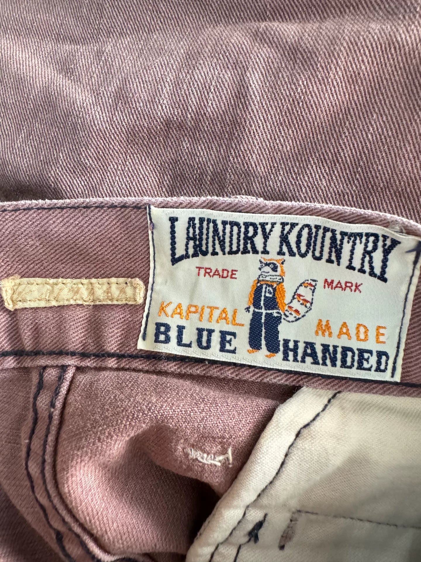 Kapital Patchwork Distressed Shorts