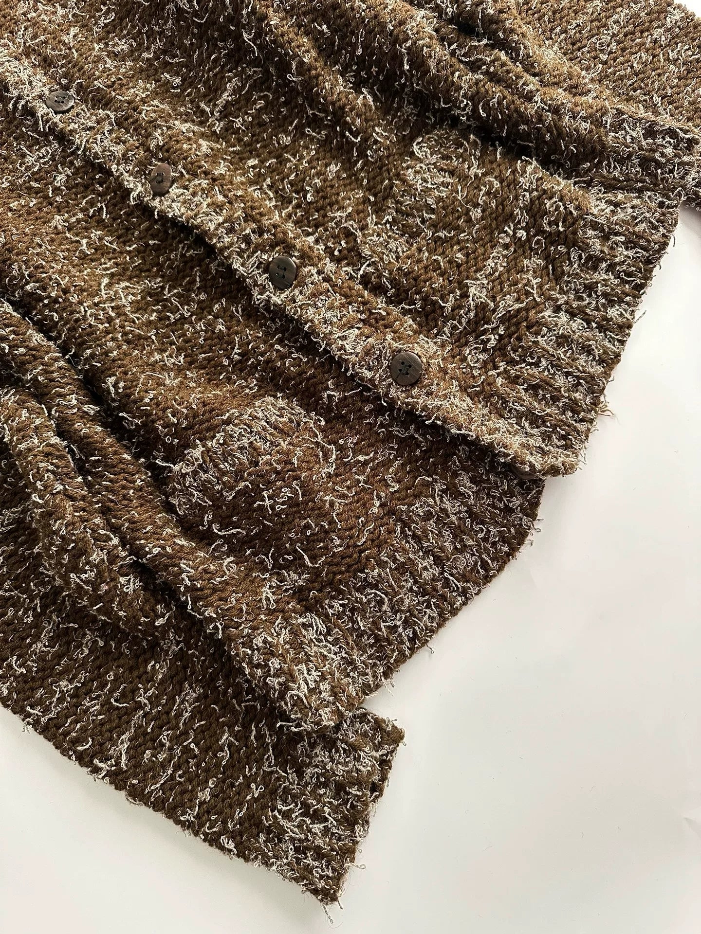 Y's for Men Snowflake Knit Cardigan