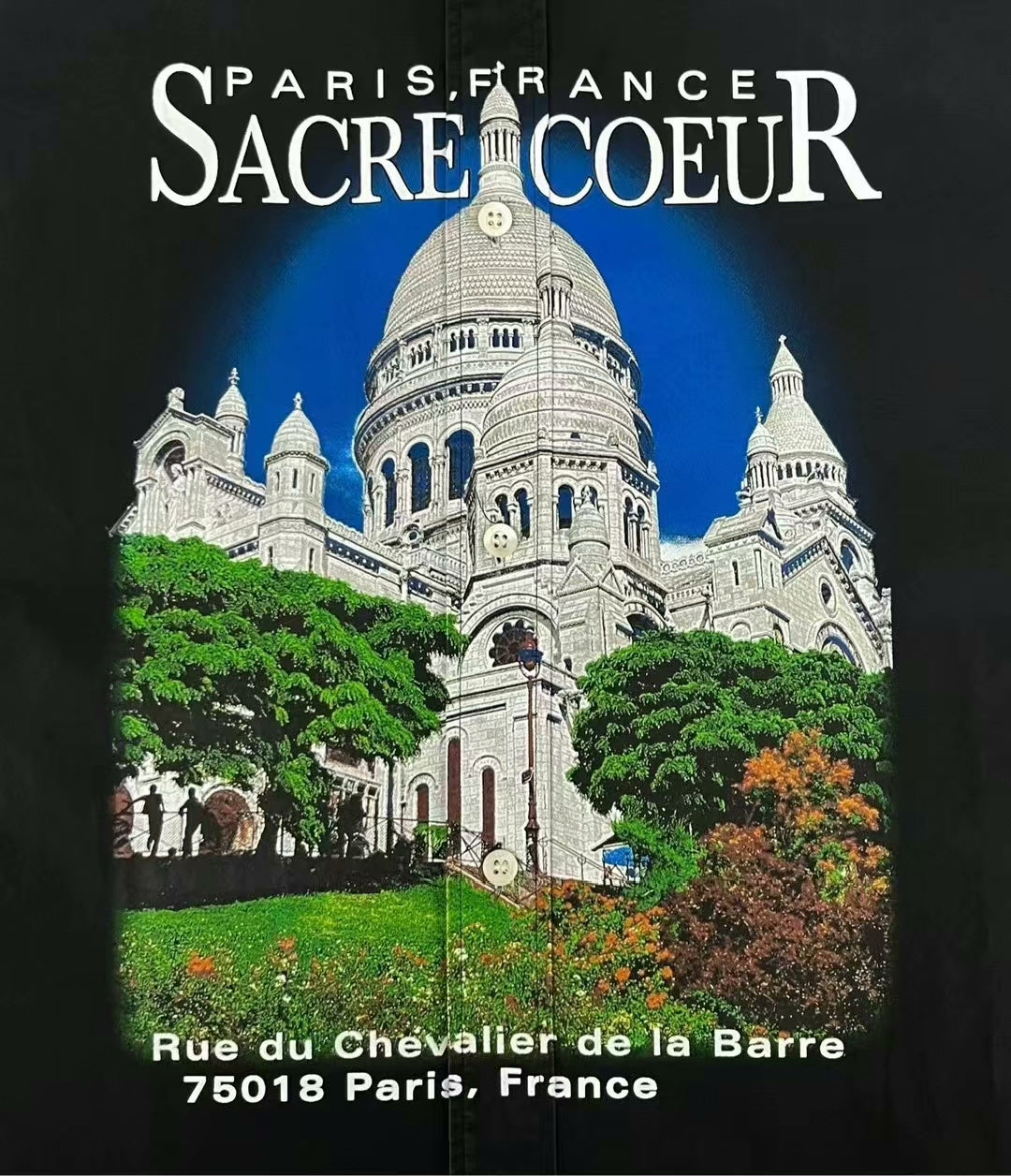 balenciaga black sacre coeur shirt jacket