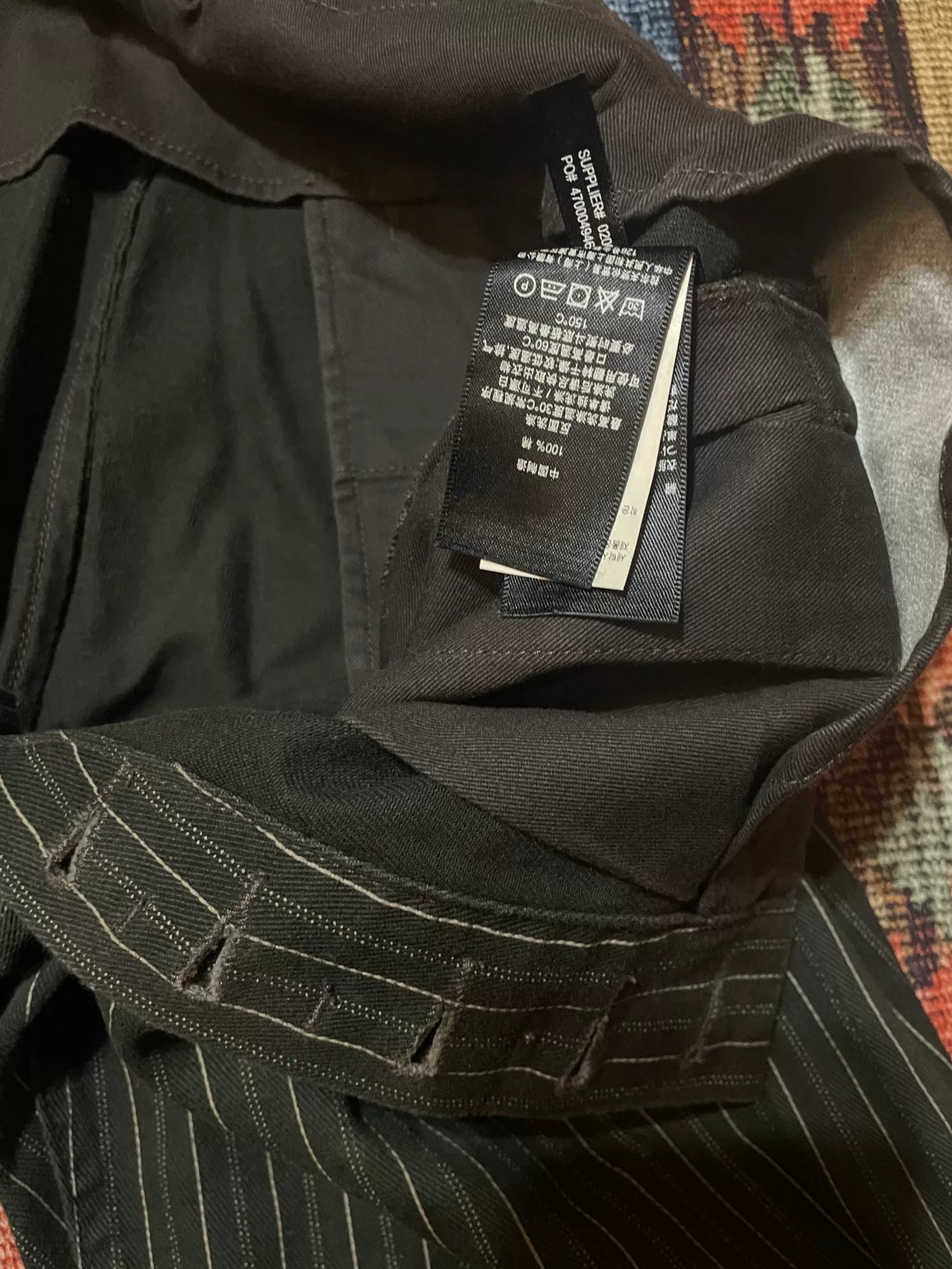 RRL Rare Depp Washed Striped Cargo Pants