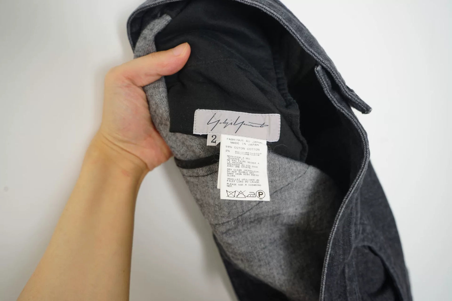 Yohji Yamamoto Hakama Denim Wide-Leg Pants