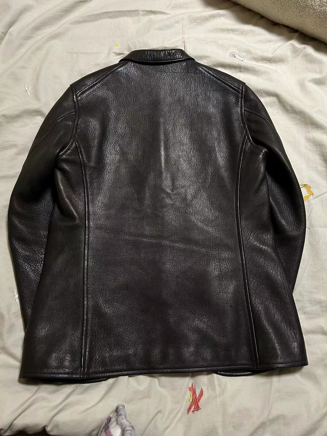 Freewheelers Darius Black deer skin jacket