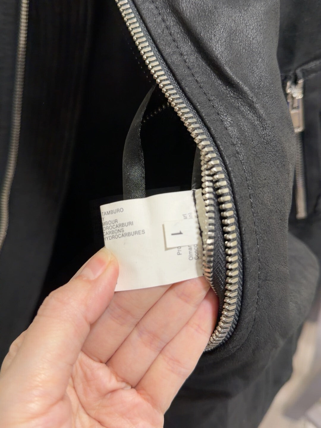 Yukio Mishiba Black Leather Jacket L Size