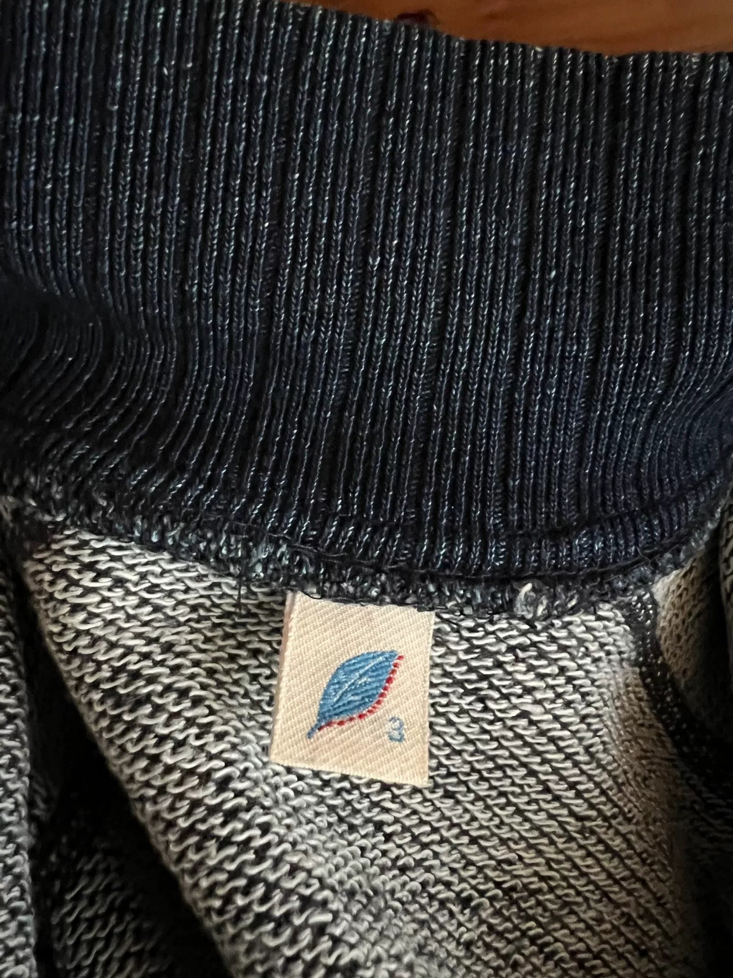 pure blue japan indigo dyed sweatshirt jacket