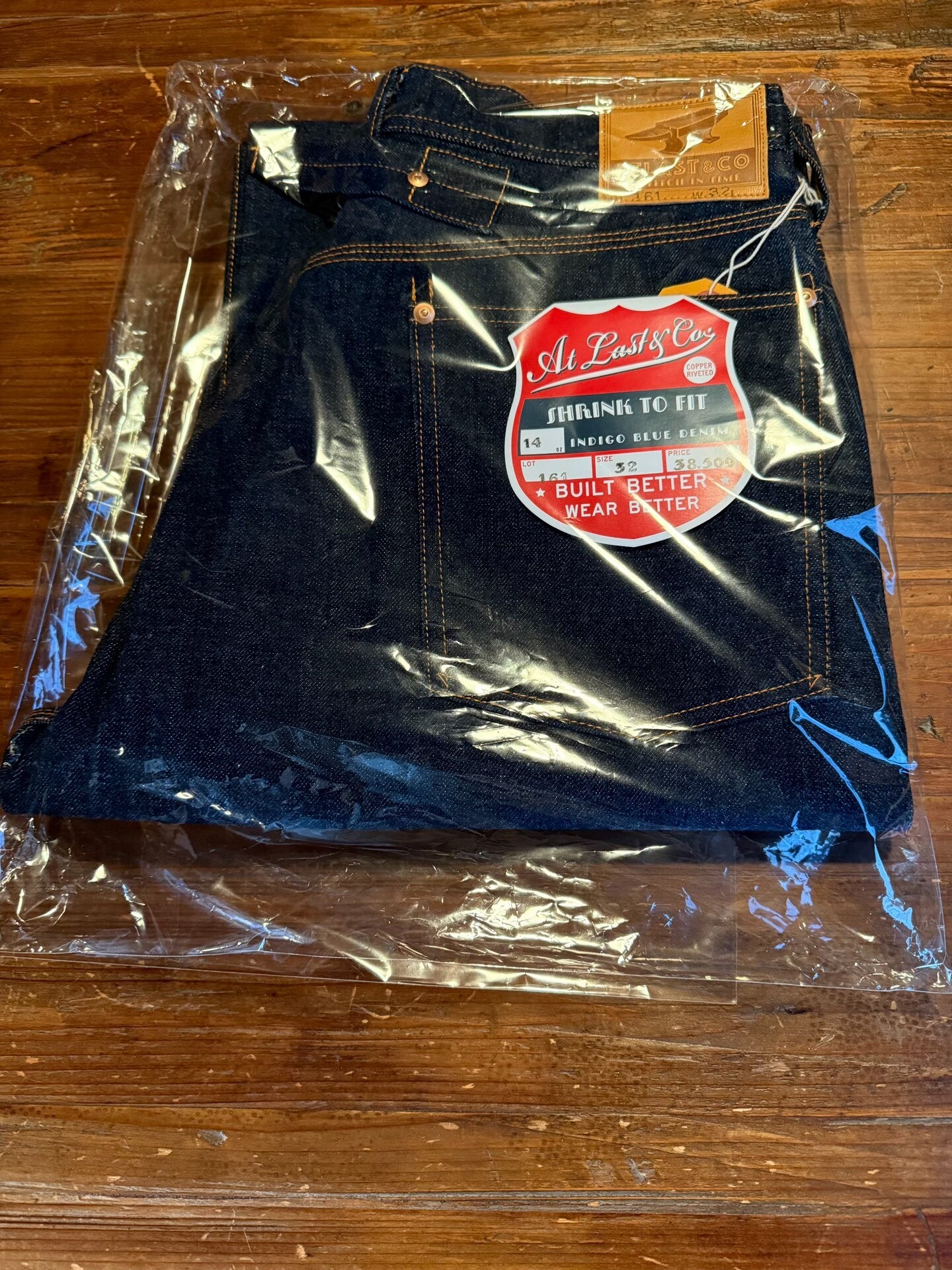 at last&co 14oz Indigo Blue Denim Jeans