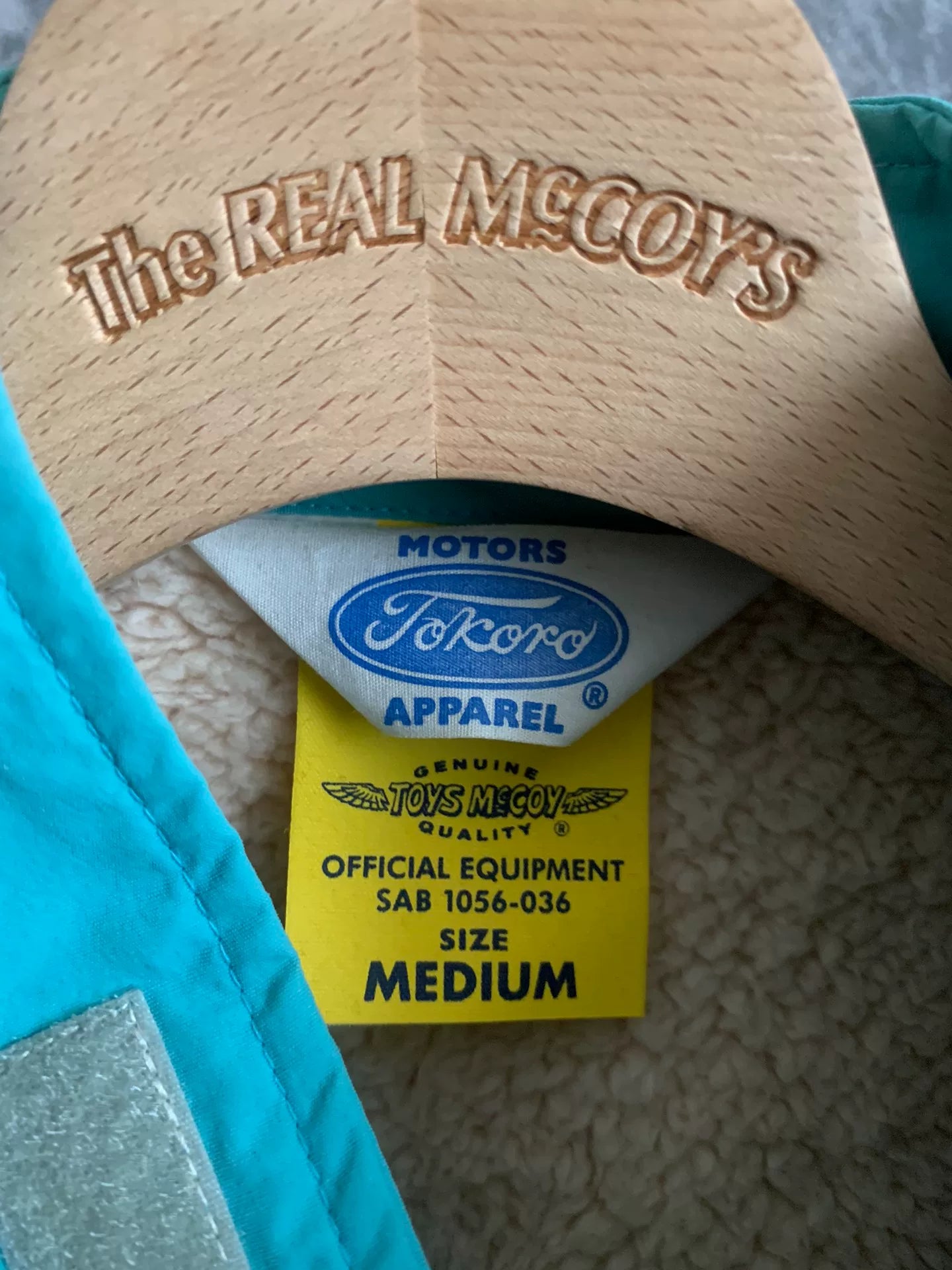 toys mccoy race track jacket in lake blue