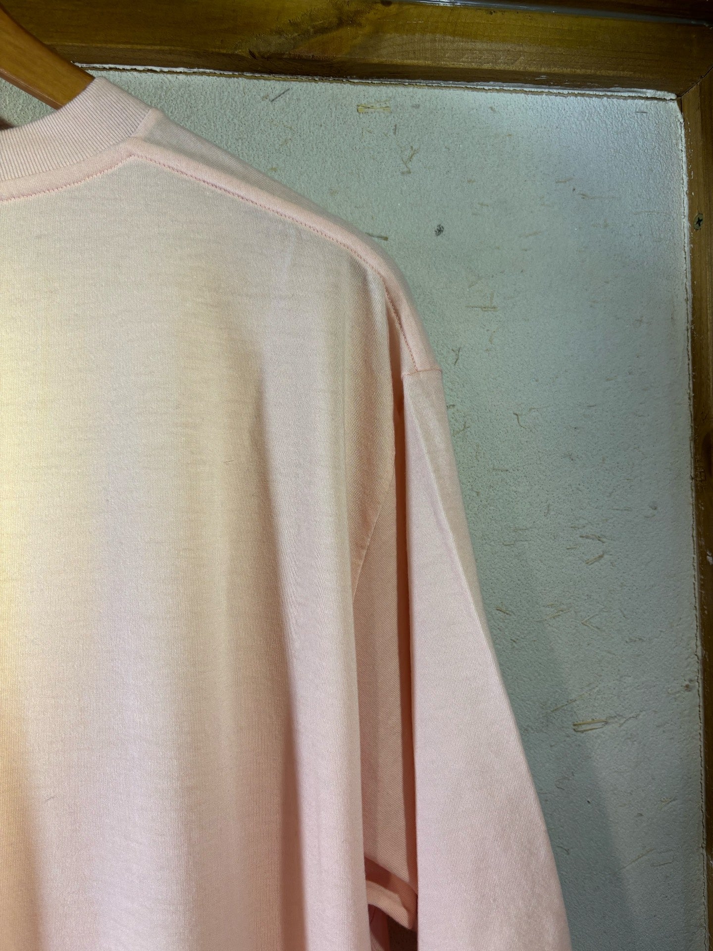 Auralee All Wool Pink Short-Sleeve Tee