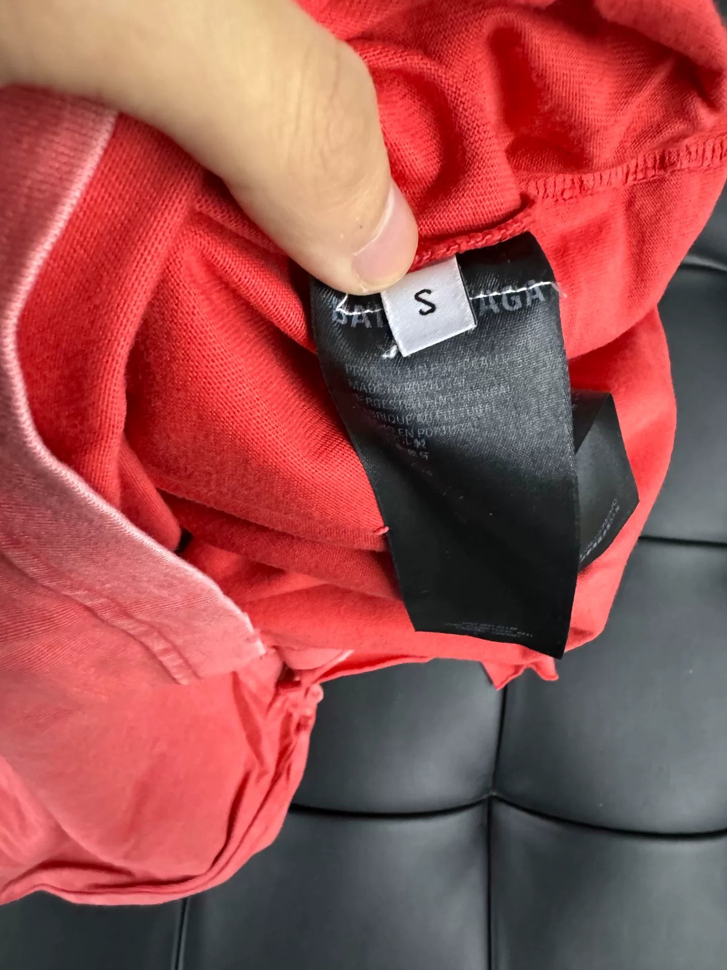 Balenciaga Distressed Short Sleeve Tee