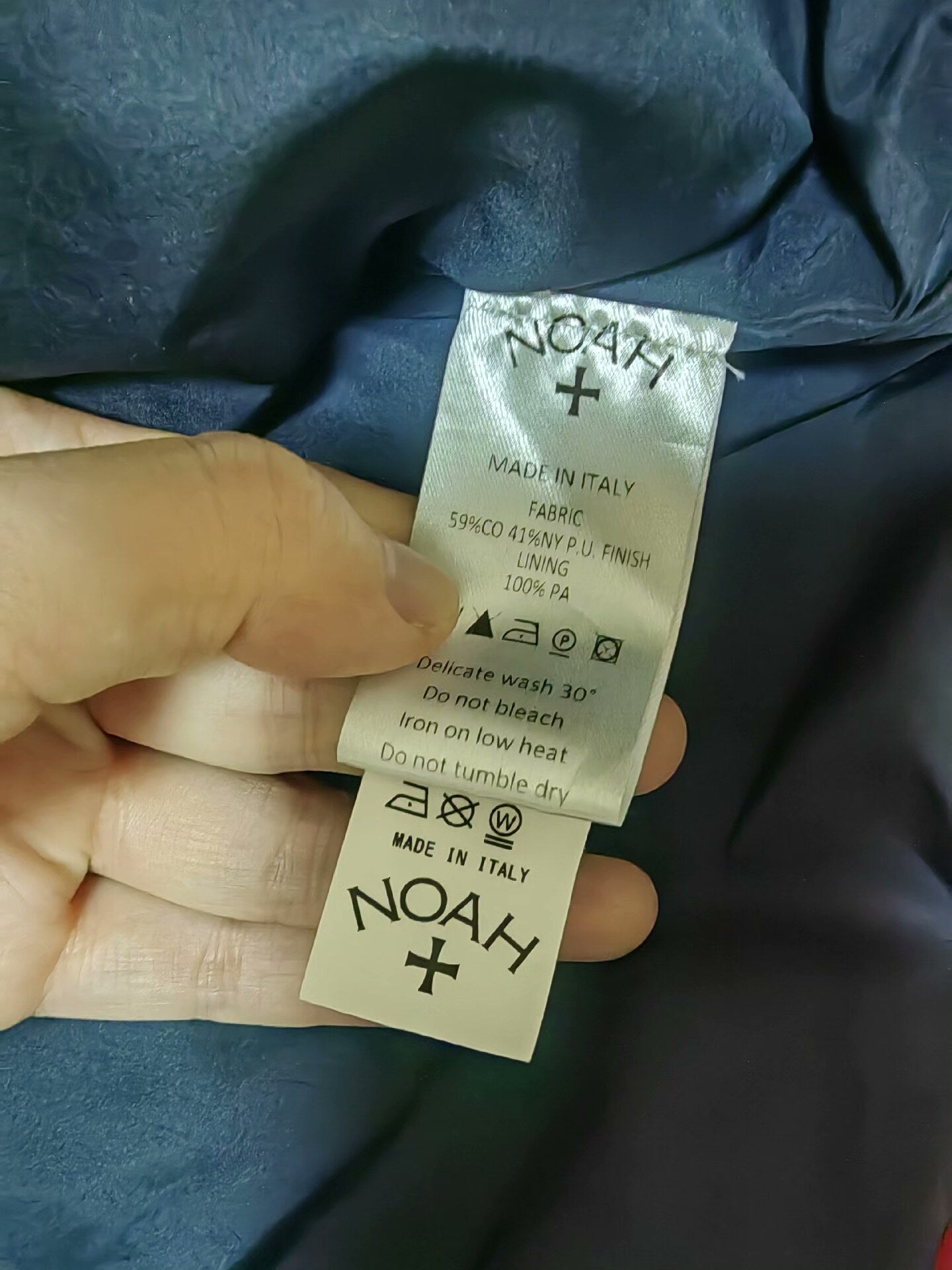 noah colorblock pattern windbreaker jacket