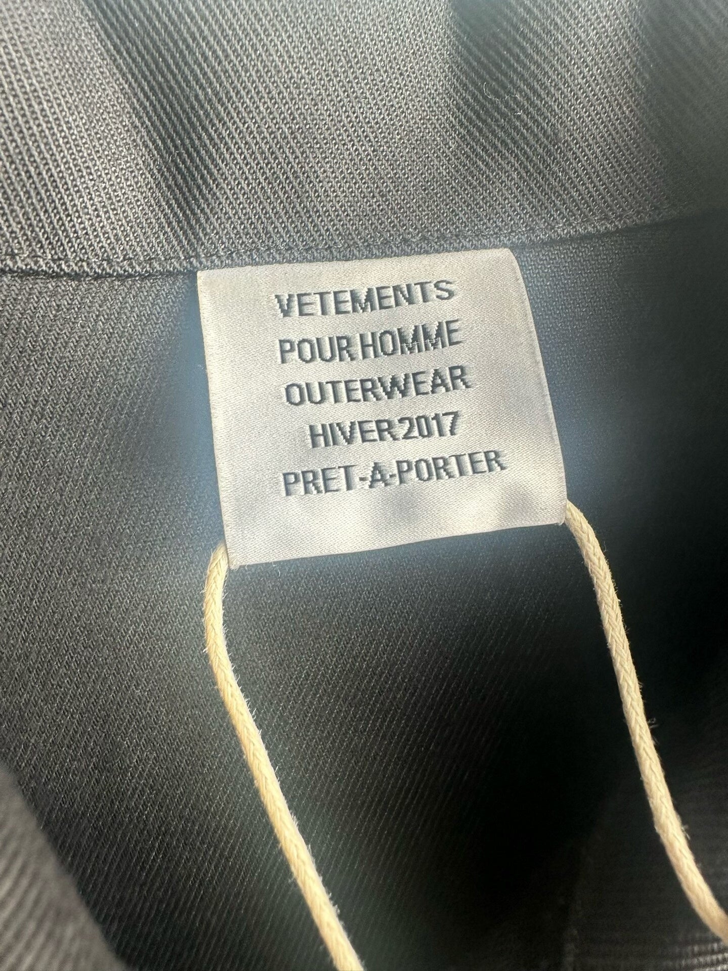 Vetements Camouflage Jacket with Gun Embroidery