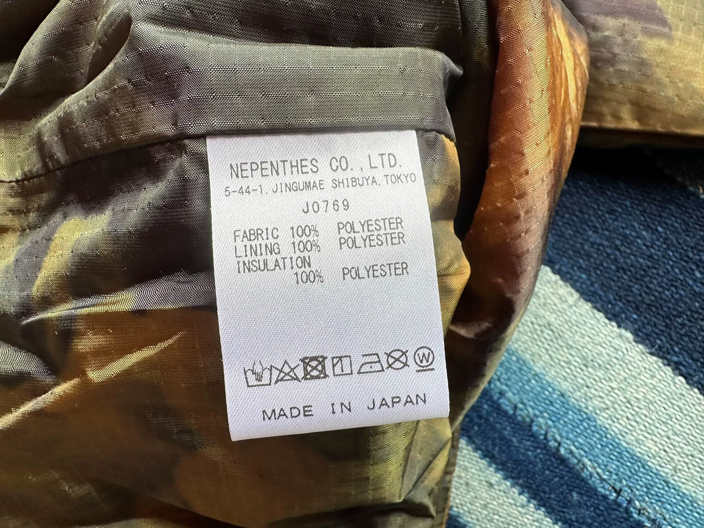 lightweight camouflage filling jacket for layering