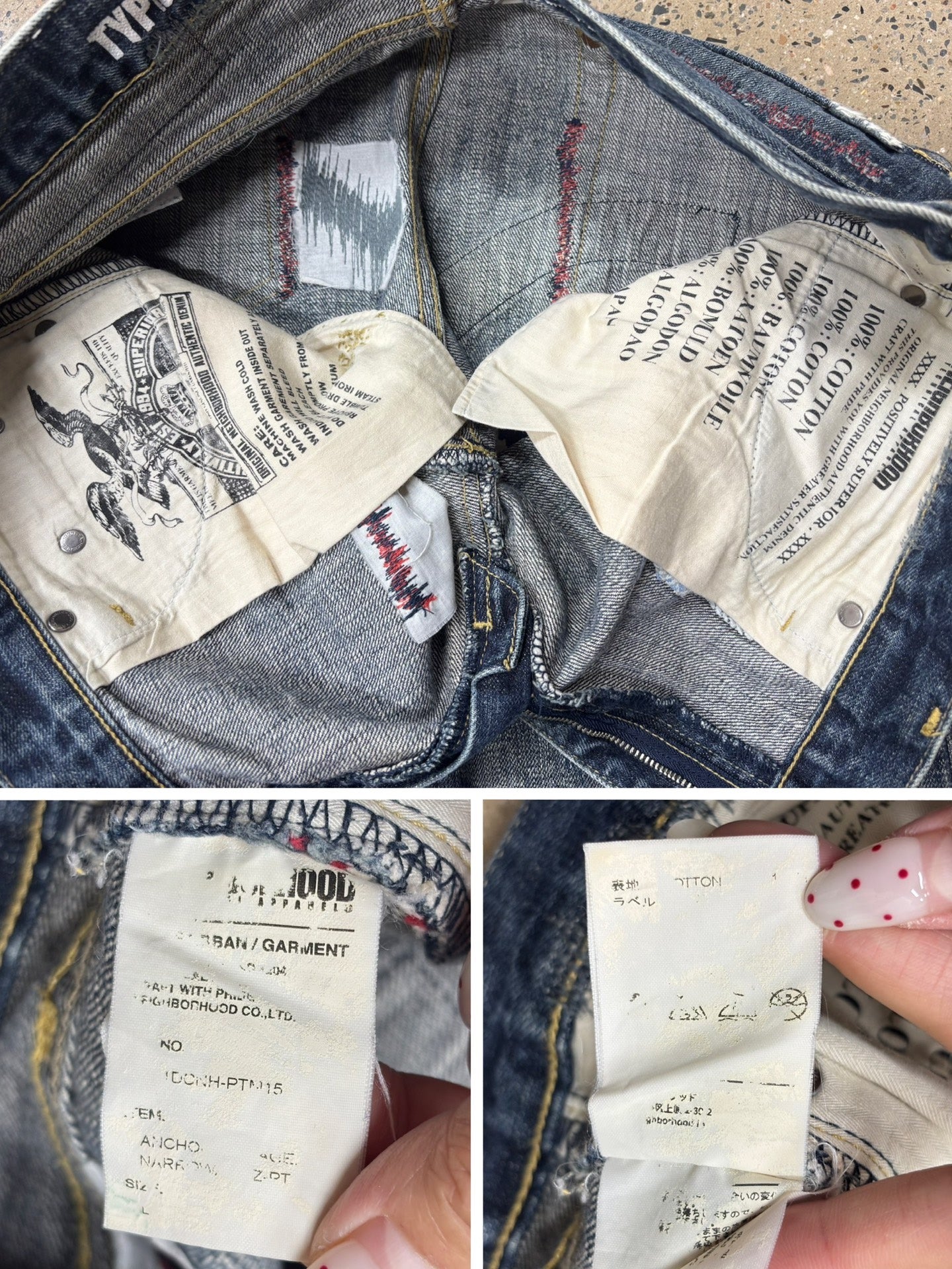 NEIGHBORHOOD 09ex Red Anchor Jeans