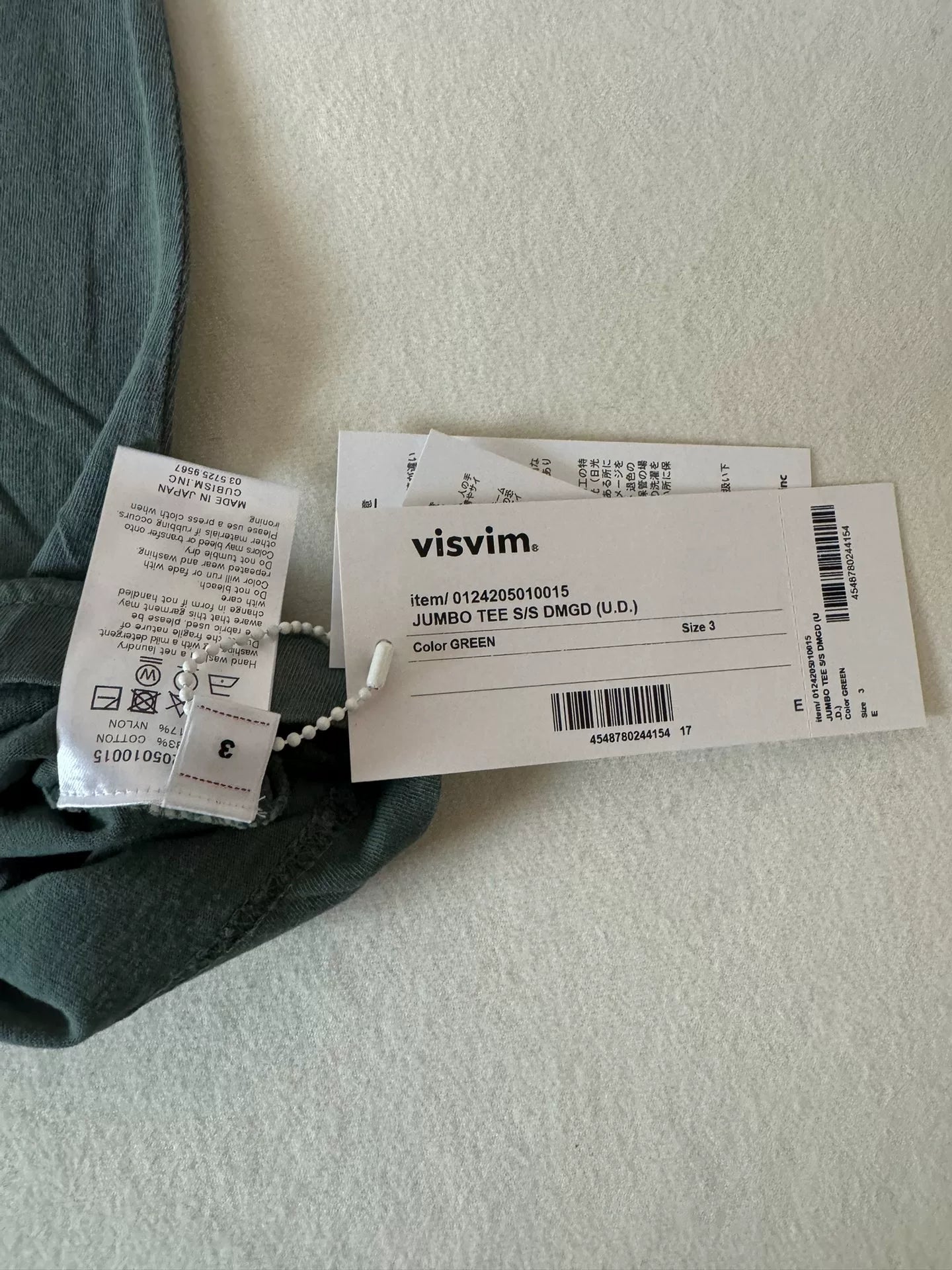VISVIM 24AW JUMBO TEE DMGD Short Sleeve