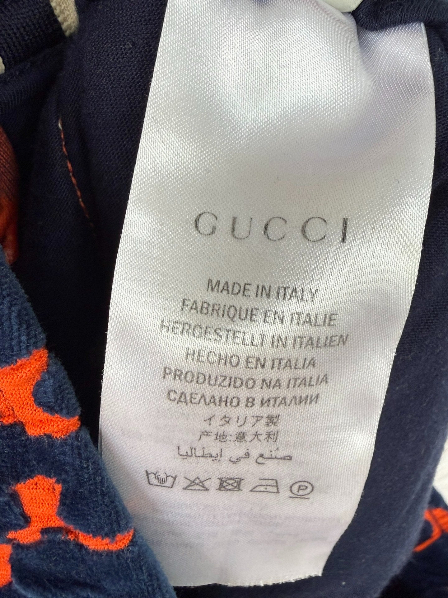 gucci double g velvet print shorts size m