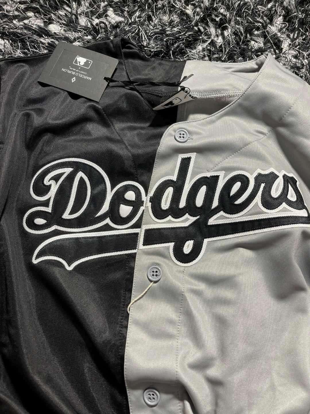 marcelo burlon x mlb baseball cardigan