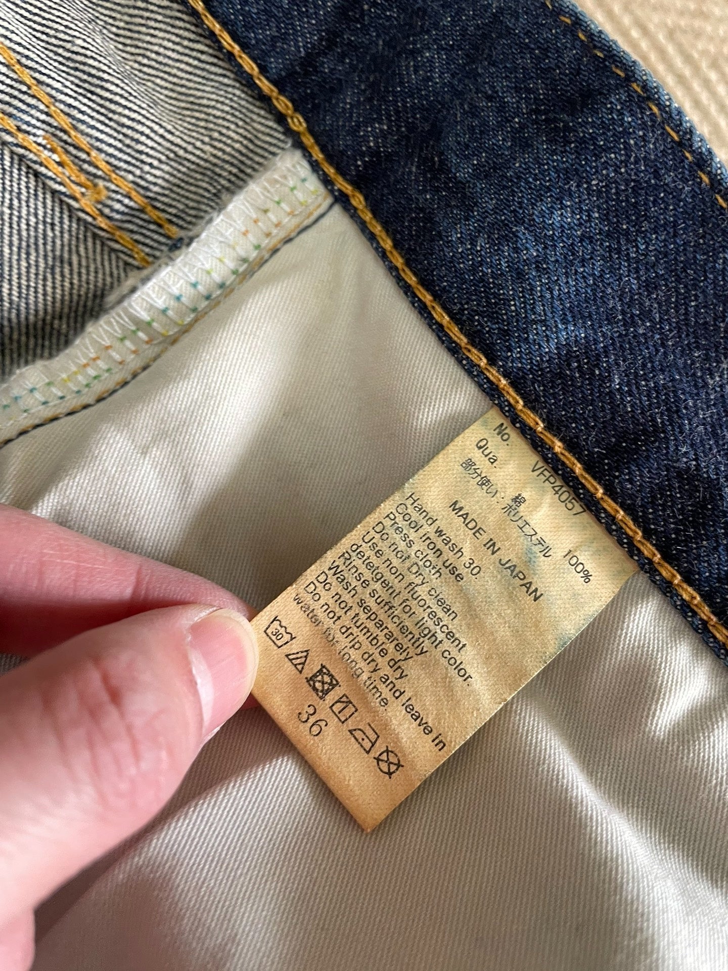 Vanquish & Fragment Lightning Cropped Washed Jeans