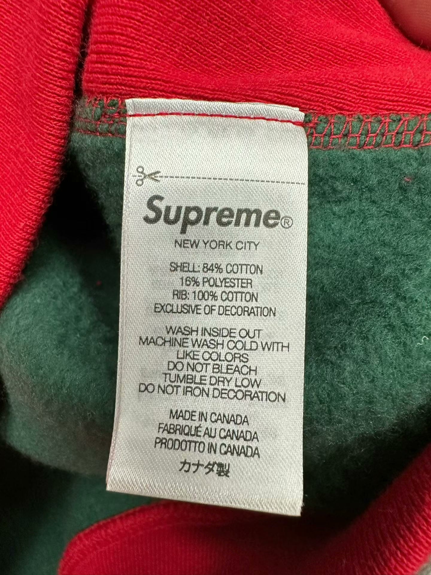 supreme 24ss color block bogo hoodie