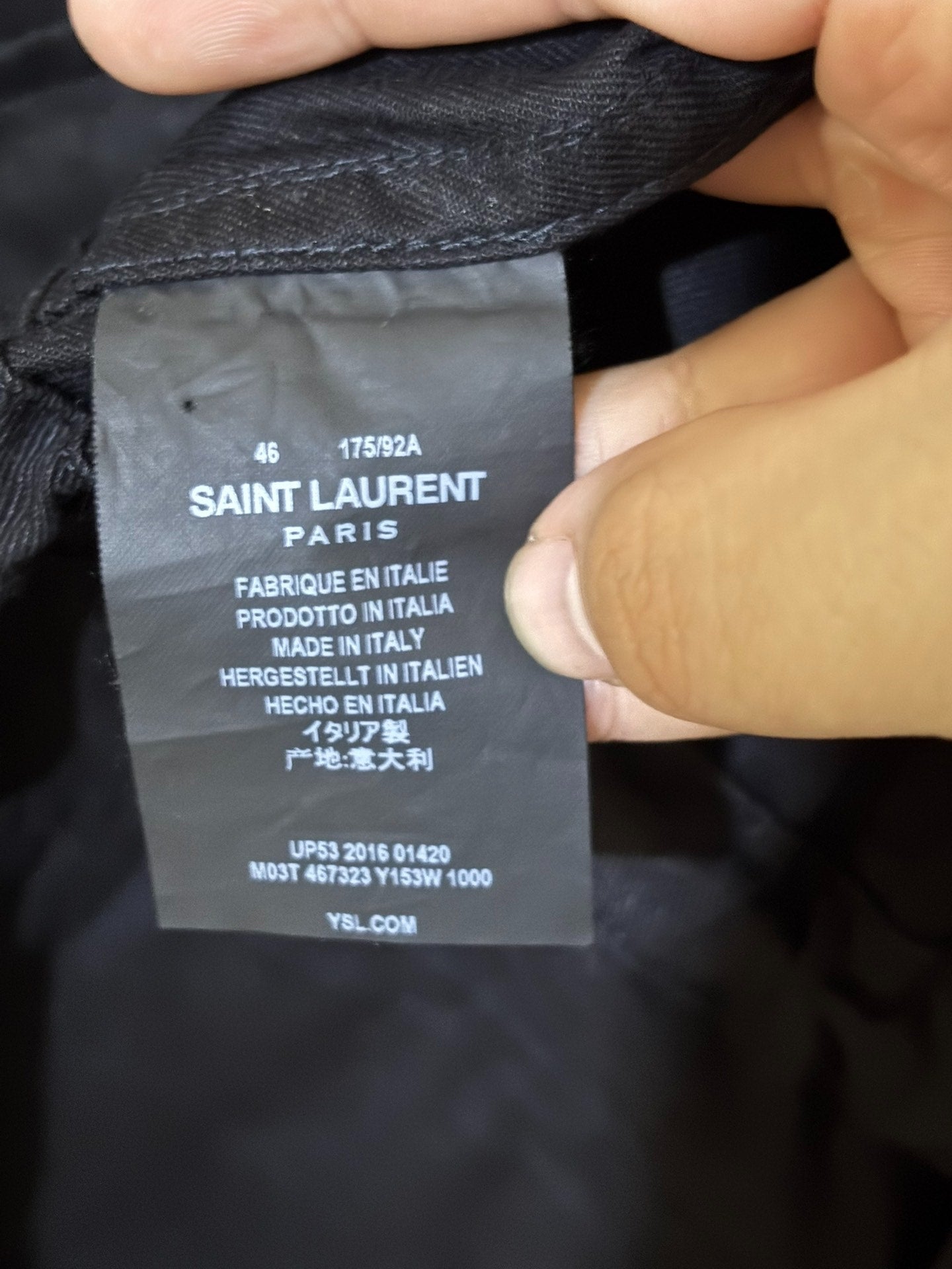 Saint Laurent Black Hunting Jacket