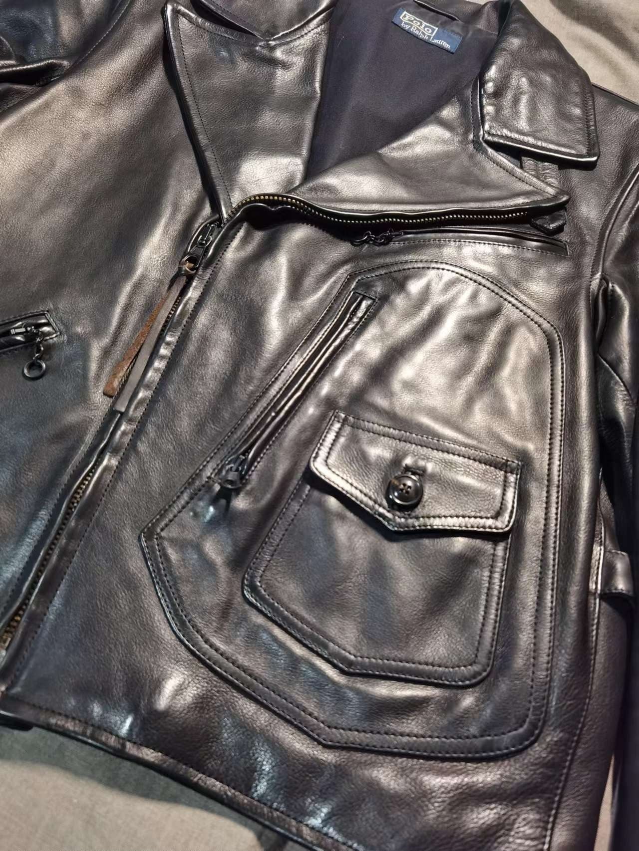 Ralph Lauren Vintage Motorcycle Leather Jacket