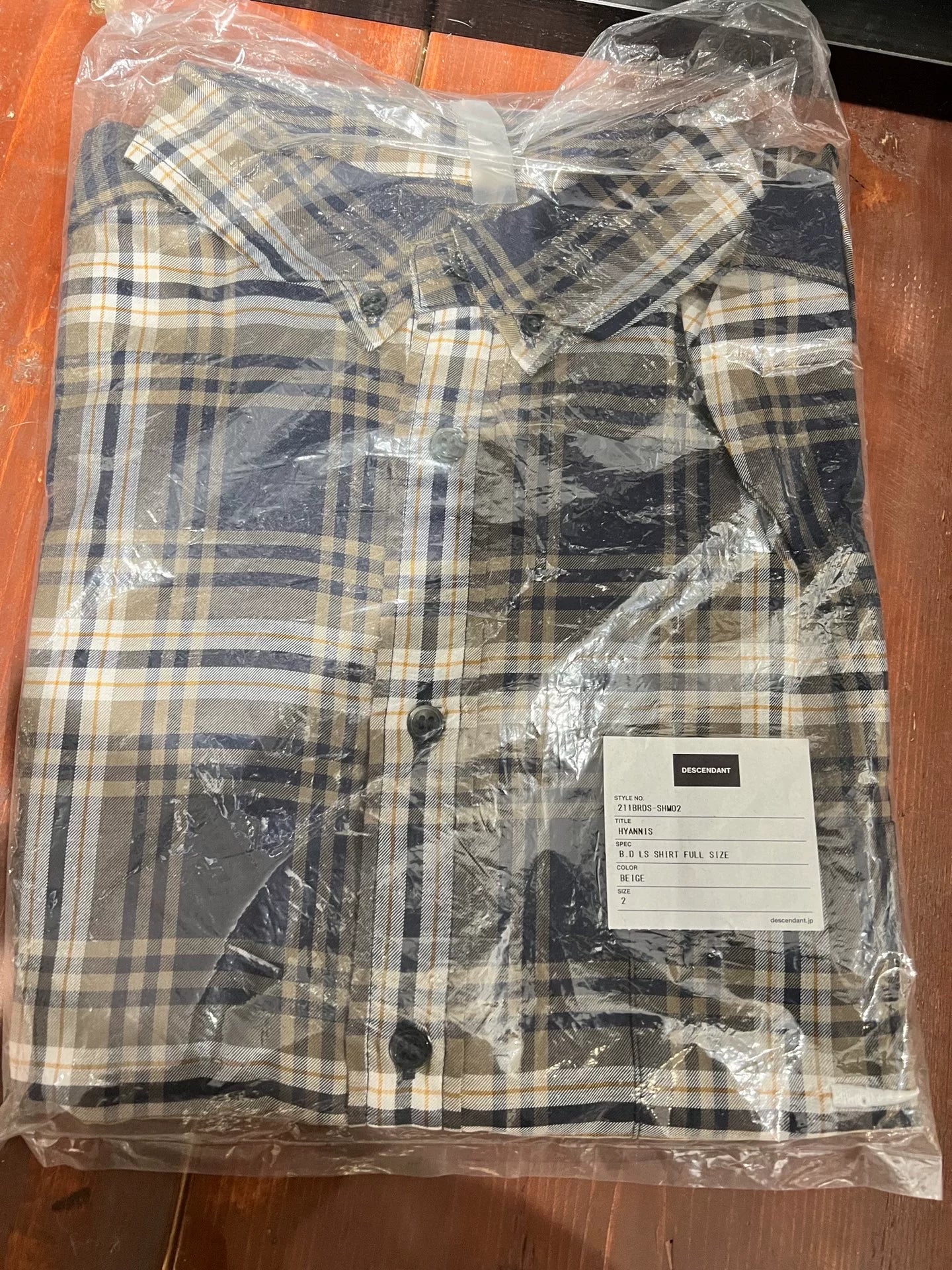 full plaid long sleeve shirt