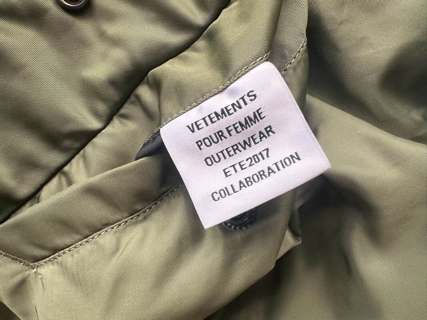 Vetements SS17 Alpha Transformation Bomber Jacket