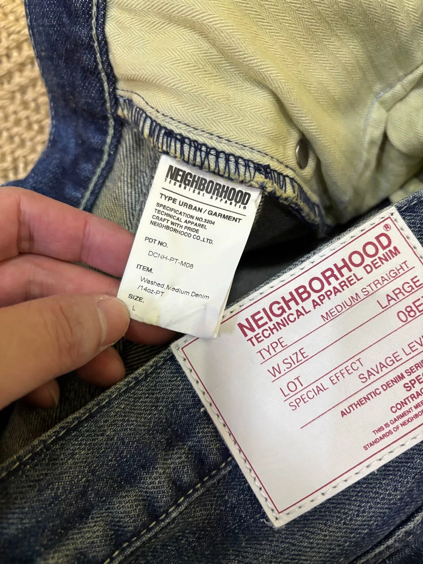 Neighborhood 08EX Distressed Wash Jeans