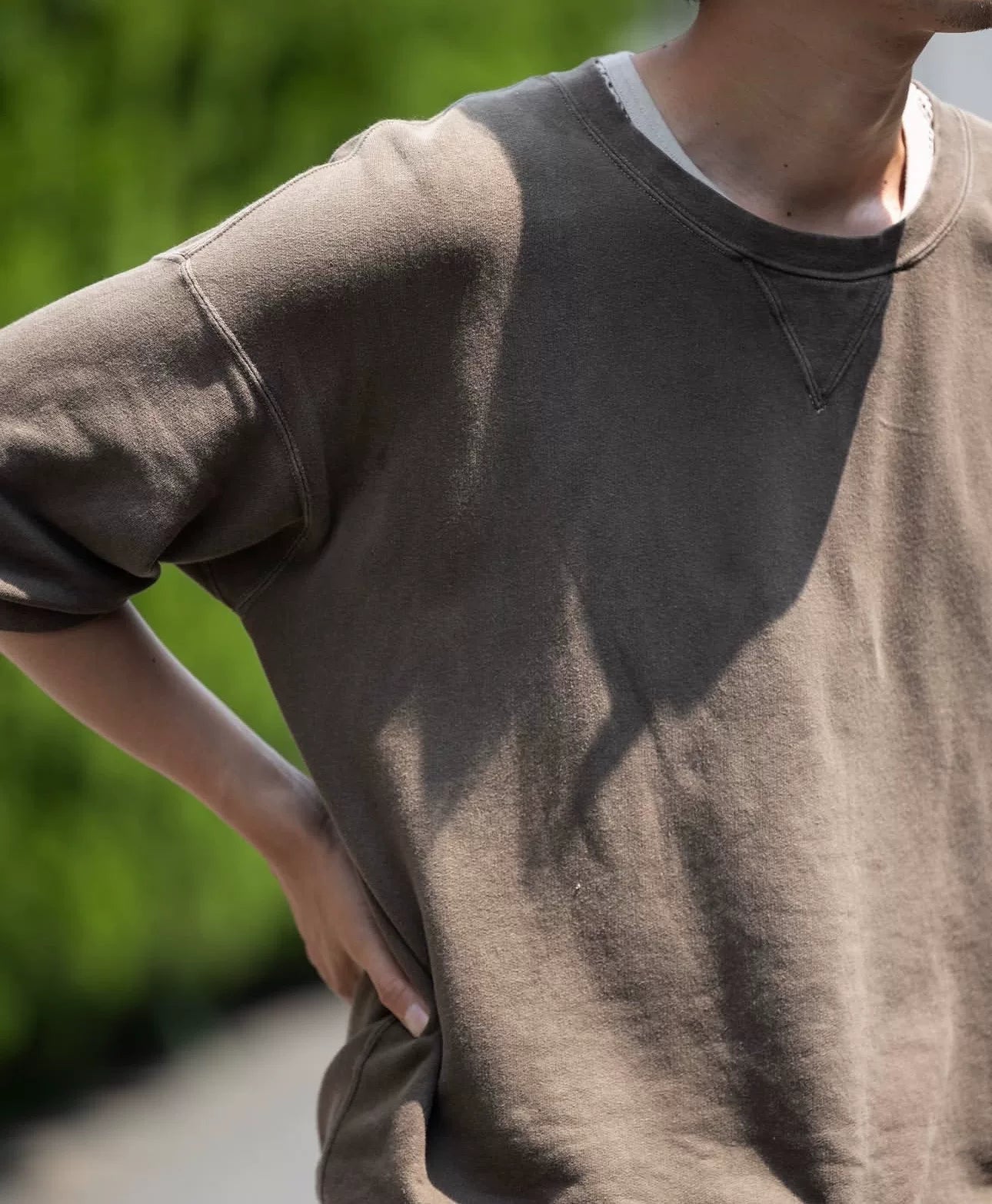 visvim Mud-Dyed 3/4 Sleeve Top
