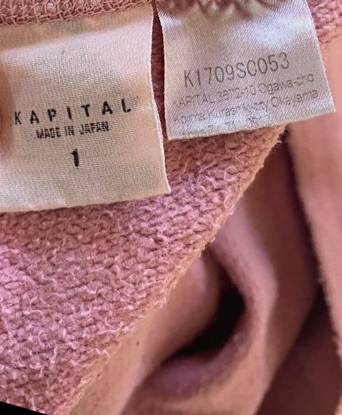 Kapital Oversized Mid-Sleeve Sweatshirt