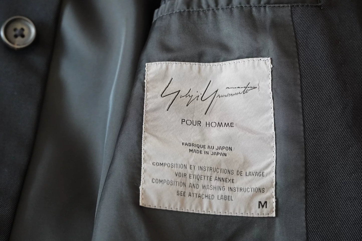 Yohji Yamamoto Wool Jacket 97AW Collection