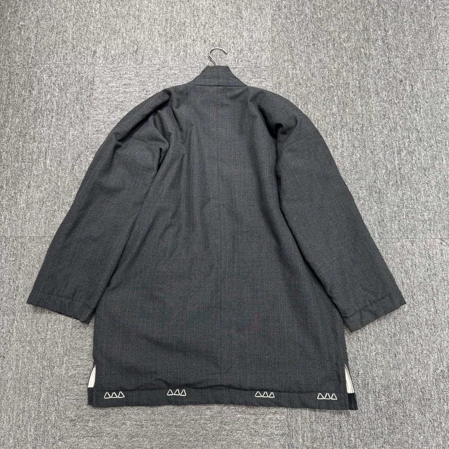 VISVIM Dark Gray Robe-Style Coat