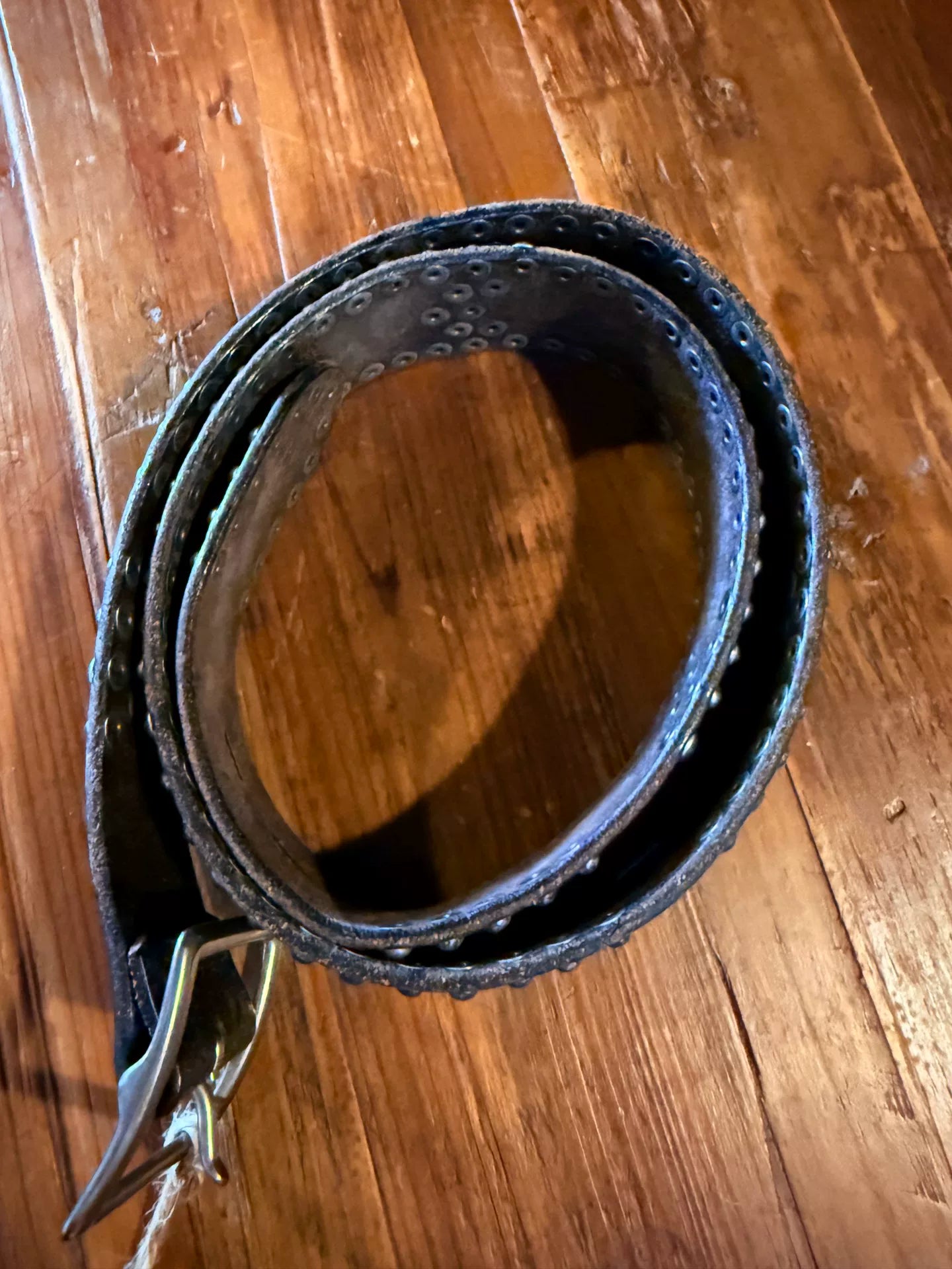 Ralph Lauren Black Rivet Belt